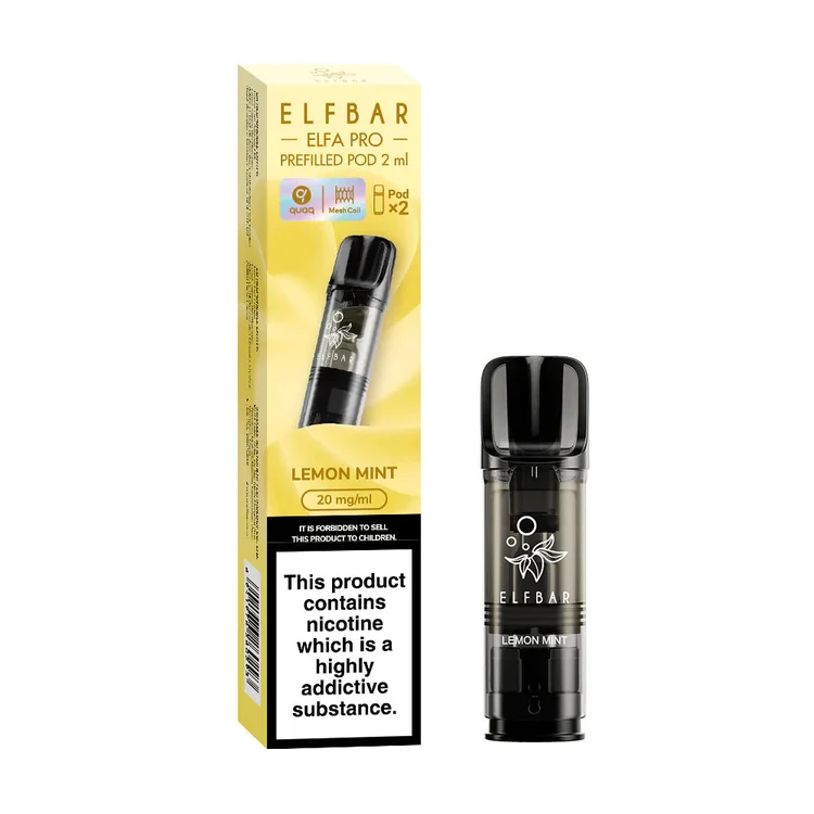 Elf Bar ELFA Pro Lemon Mint Pods (2 Pack)