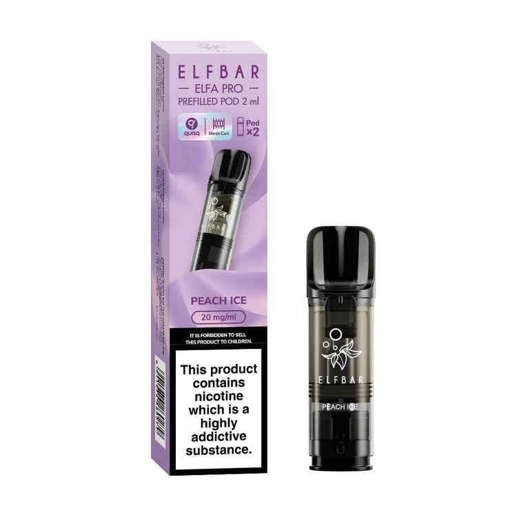 Elf Bar ELFA Pro Peach Ice Pods (2 Pack)