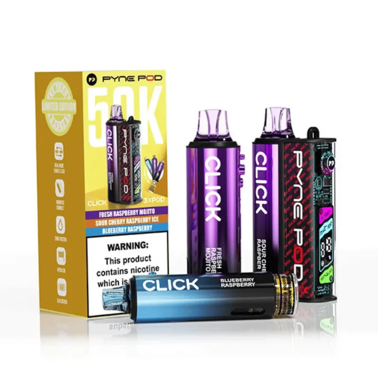 Pyne Pod Click 50k Prefilled Pod Kit Raspberry Edition