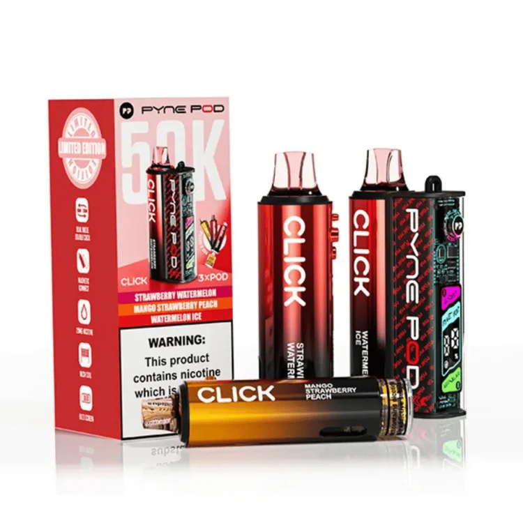 Pyne Pod Click 50k Prefilled Pod Kit Red Edition