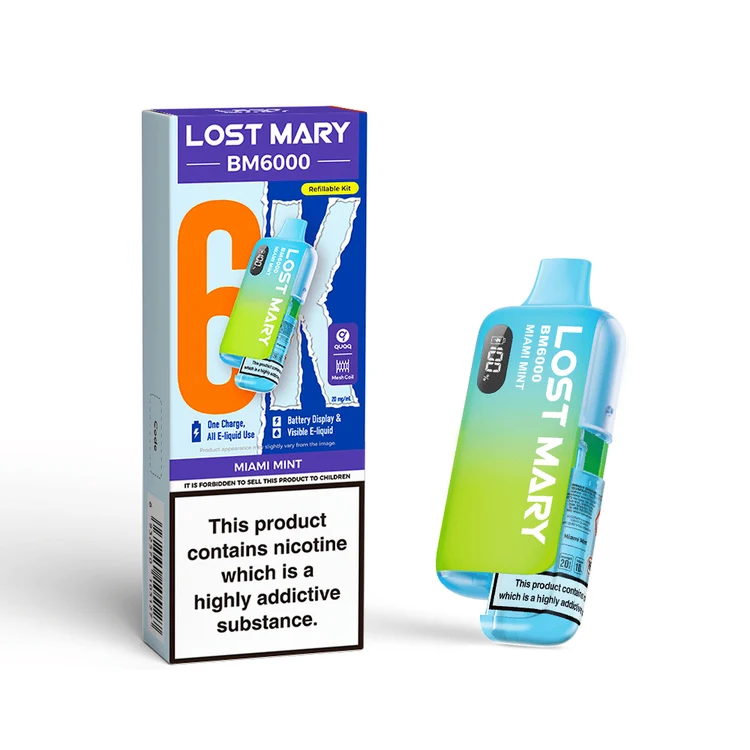 Lost Mary BM6000 Prefilled Pod Kit Miami Mint